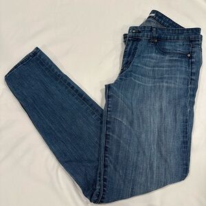 Rich & Skinny Classic Blue Jeans with Brass Button
